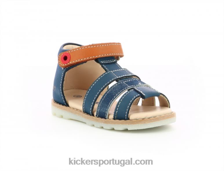 Kickers noopi camelo da marinha V24TH455 crianças