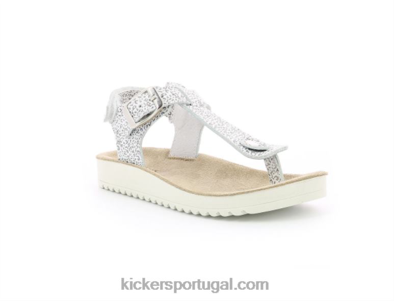 Kickers odisse leopardo branco V24TH748 crianças