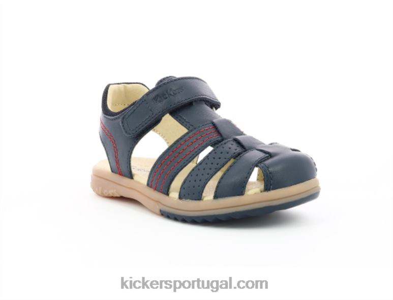 Kickers platina marinha V24TH497 crianças