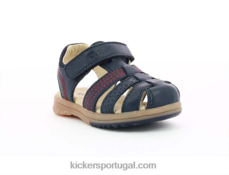Kickers platina marinha V24TH522 crianças