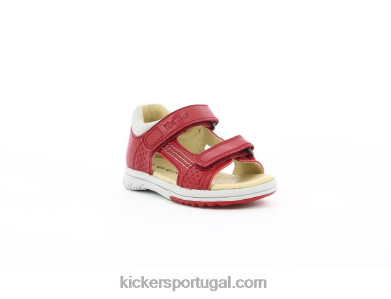 Kickers plazabi vermelho cinza V24TH394 crianças