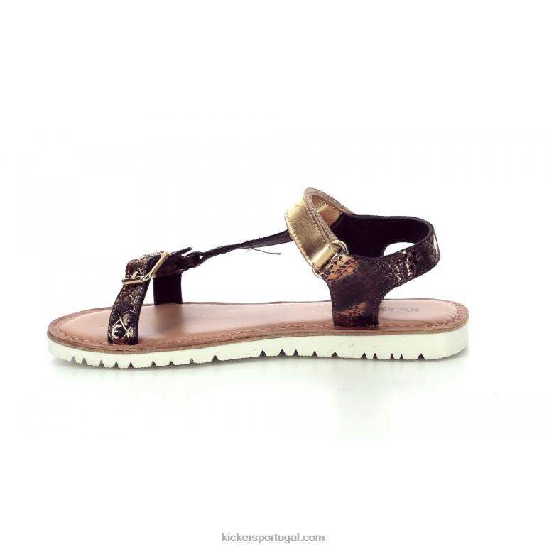 Kickers réptil de ouro negro braska V24TH654 crianças