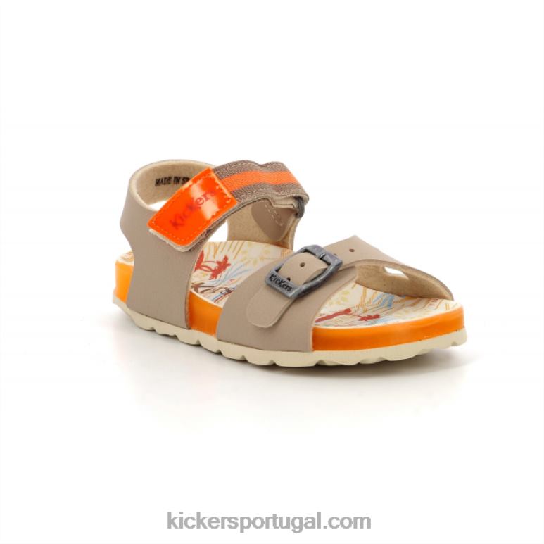 Kickers sostreet bege laranja surf V24TH572 crianças