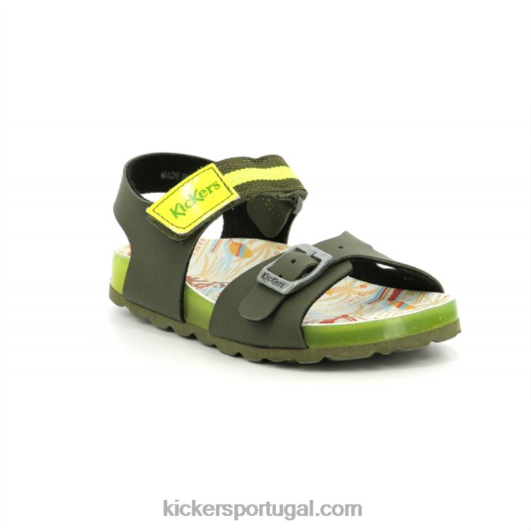 Kickers sostreet cáqui amarelo surf V24TH573 crianças