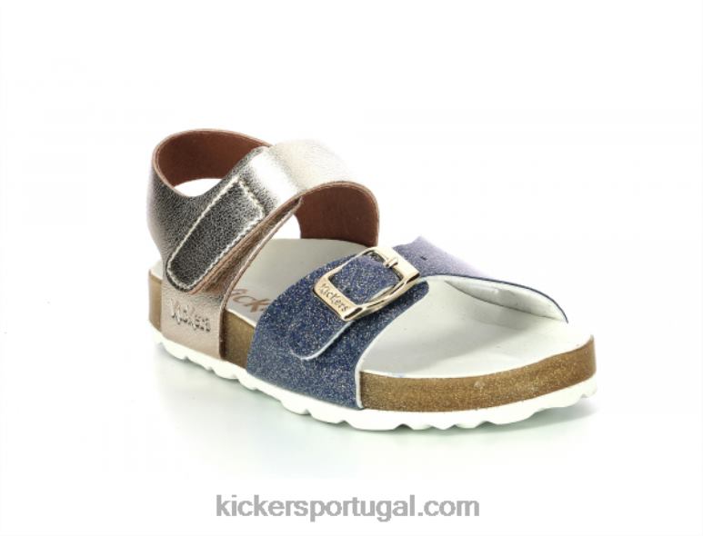 Kickers sunkro azul escuro V24TH473 crianças