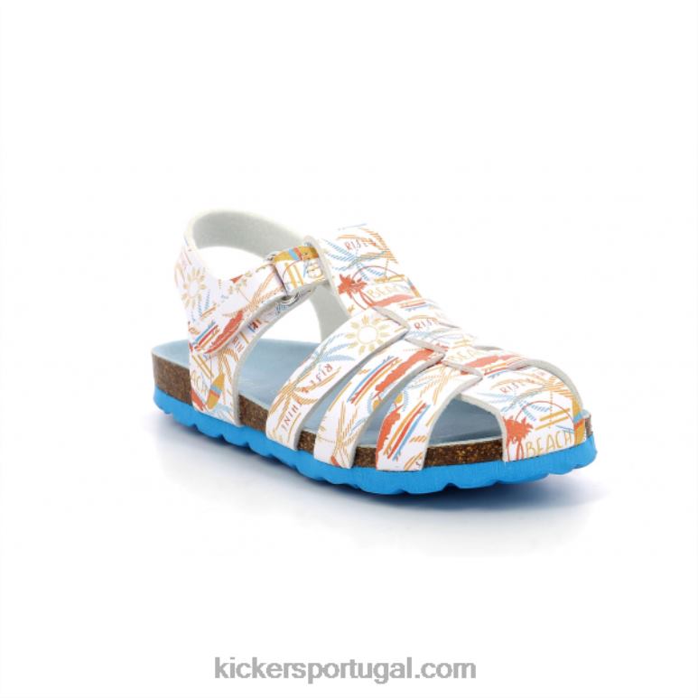 Kickers surf branco bronzeado de verão V24TH621 crianças