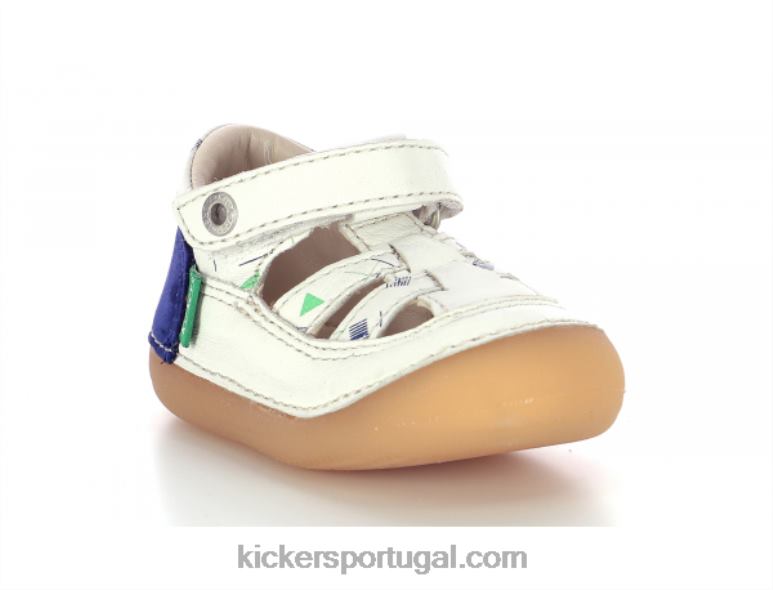 Kickers sushy off white azul marina V24TH580 crianças