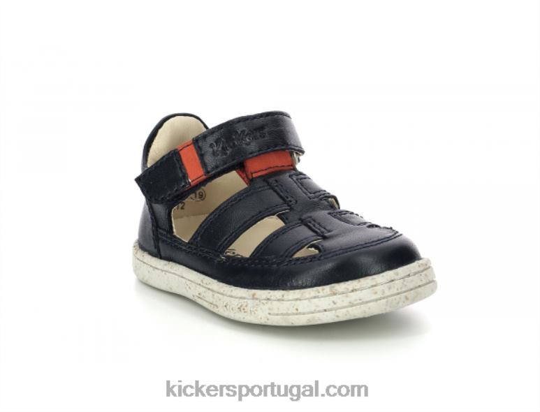 Kickers tractus marinho laranja V24TH459 crianças