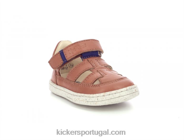 Kickers trato azul camelo V24TH460 crianças