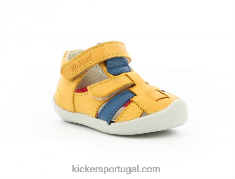 Kickers wasabou amarelo azul V24TH438 crianças