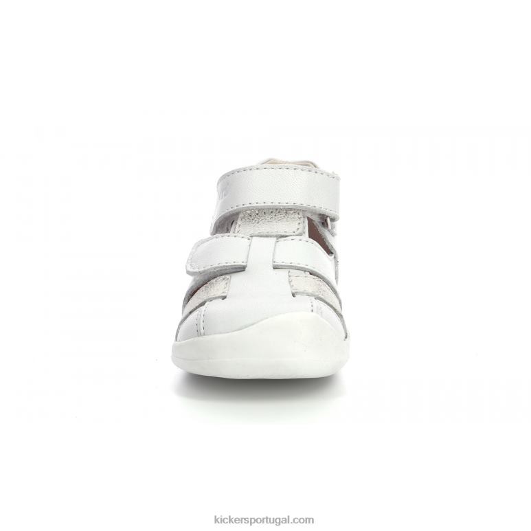Kickers wasabou branco metalizado V24TH458 crianças