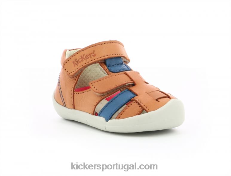 Kickers wasabou camelo azul V24TH559 crianças