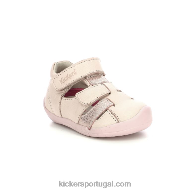 Kickers wasabou rosa claro metalizado V24TH457 crianças