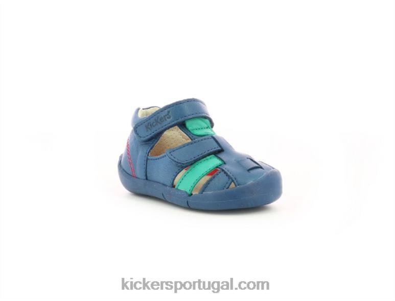 Kickers wasabou verde azul V24TH437 crianças