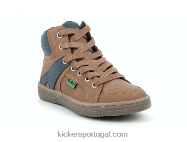 Kickers Lowell camelo azul V24TH969 crianças