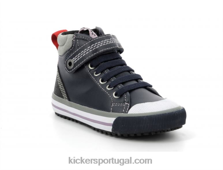Kickers geckira hi navy glitter V24TH976 crianças