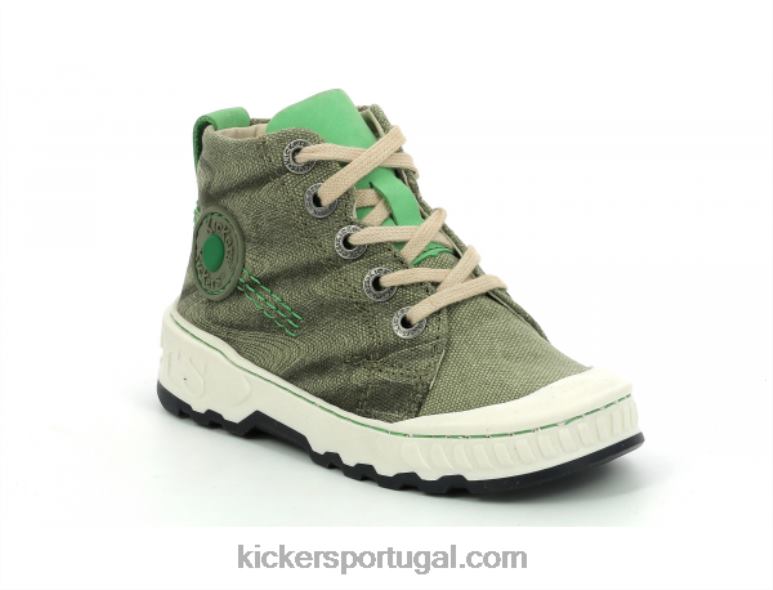 Kickers kickrup verde caqui V24TH932 crianças