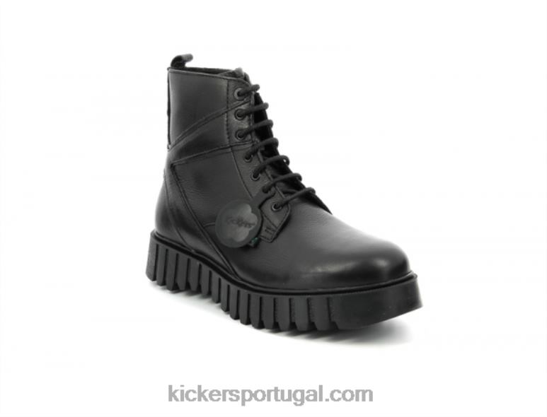 Kickers chute preto fabuloso V24TH356 homens