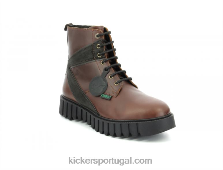 Kickers kick fabuloso marrom escuro V24TH355 homens