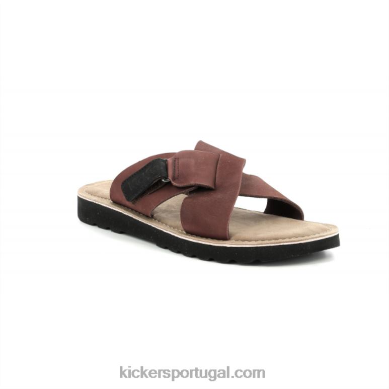 Kickers chute nostra marrom V24TH304 homens