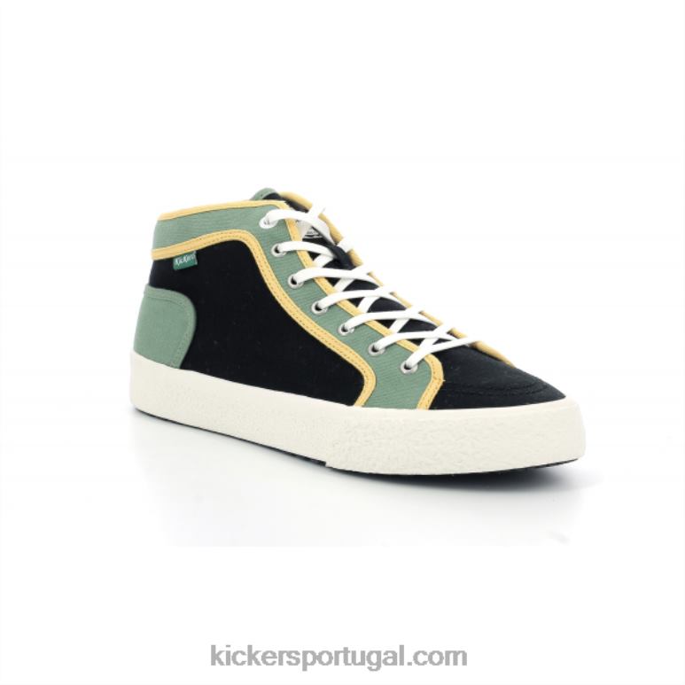 Kickers arveiler preto verde V24TH315 homens