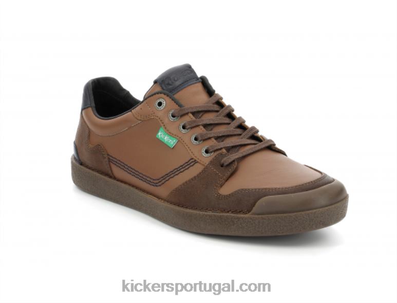 Kickers chute trigolo camelo conhaque marinha V24TH318 homens