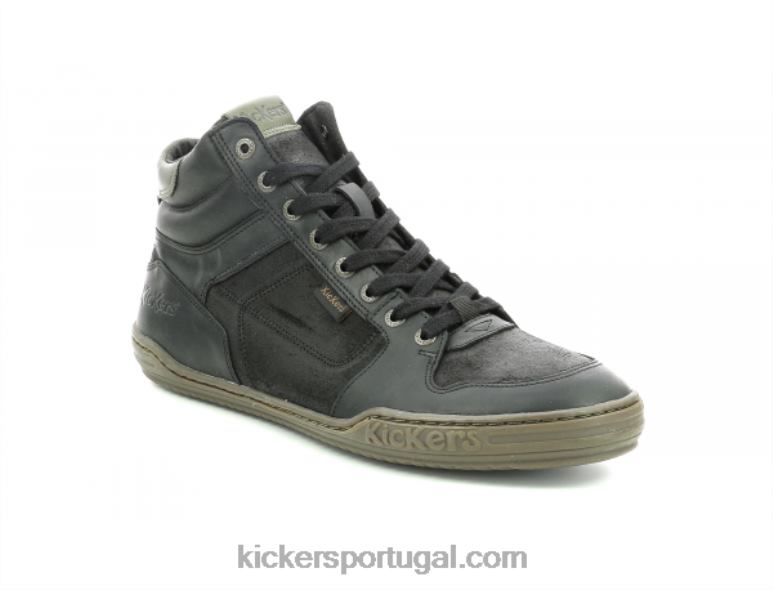 Kickers selva alto preto V24TH329 homens