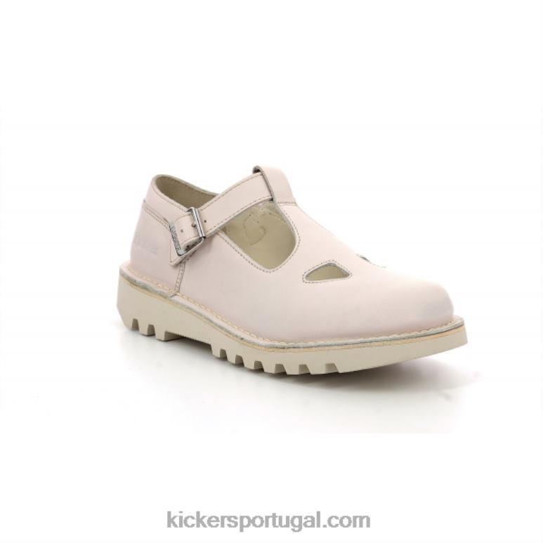 Kickers pontapé mary jane branco V24TH135 mulheres