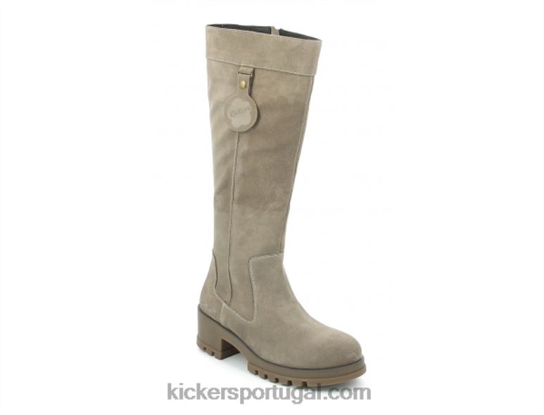 Kickers chutar prata mais alto V24TH226 mulheres