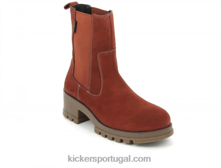 Kickers kick happy orange rouille V24TH215 mulheres
