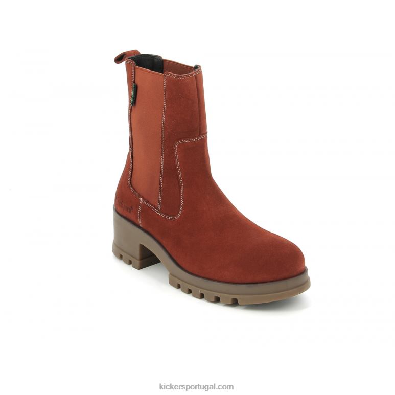 Kickers kick happy orange rouille V24TH215 mulheres