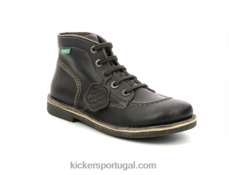 Kickers legendiknew sola marrom escuro permanente V24TH240 mulheres