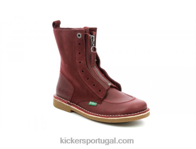 Kickers meetickrock bordô V24TH255 mulheres