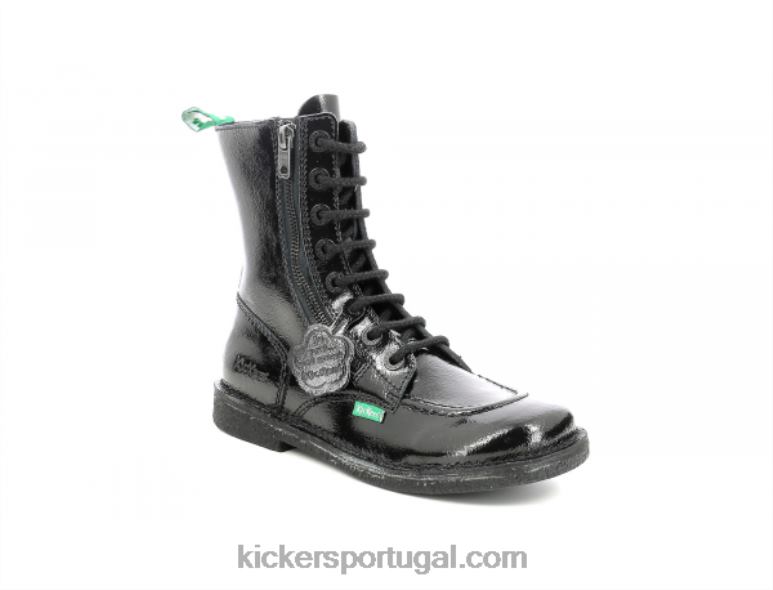 Kickers meetickzip outro preto V24TH206 mulheres