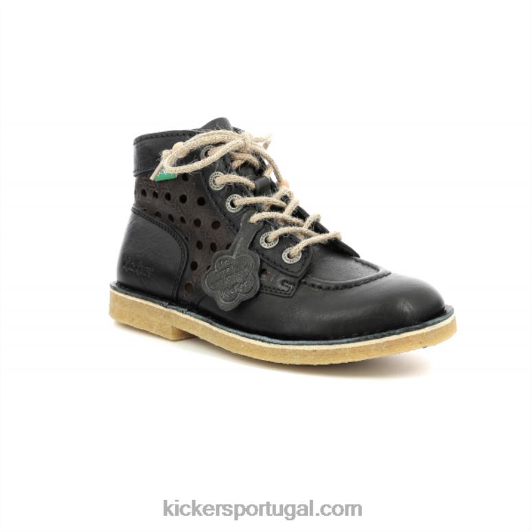 Kickers pontapé lenda preta V24TH203 mulheres