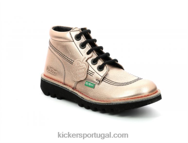Kickers neorallye ouro rosa V24TH288 mulheres