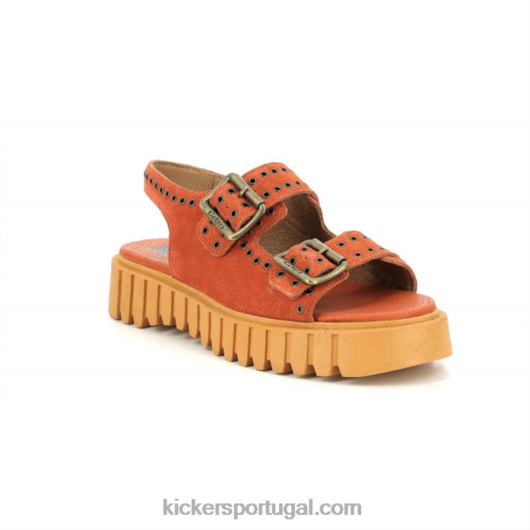 Kickers kick falk brique de laranja V24TH80 mulheres