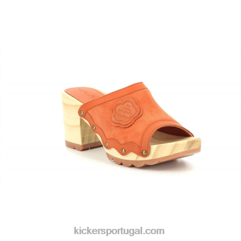 Kickers kick woodstok outra laranja V24TH32 mulheres