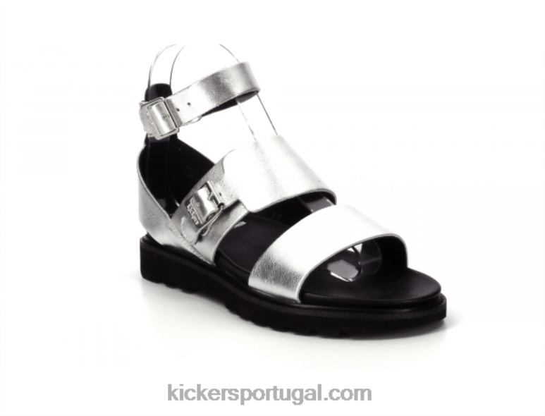 Kickers neostrap prata V24TH68 mulheres