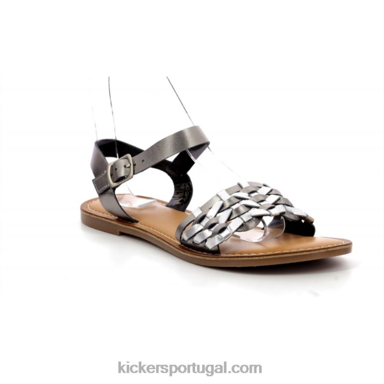 Kickers pontapé cinza V24TH93 mulheres