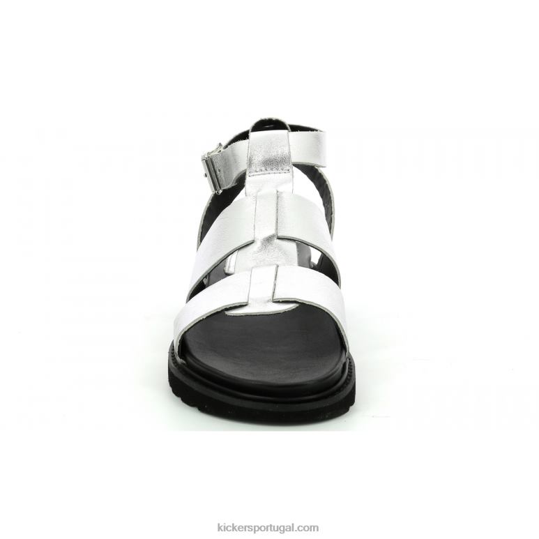Kickers prata neorock V24TH115 mulheres
