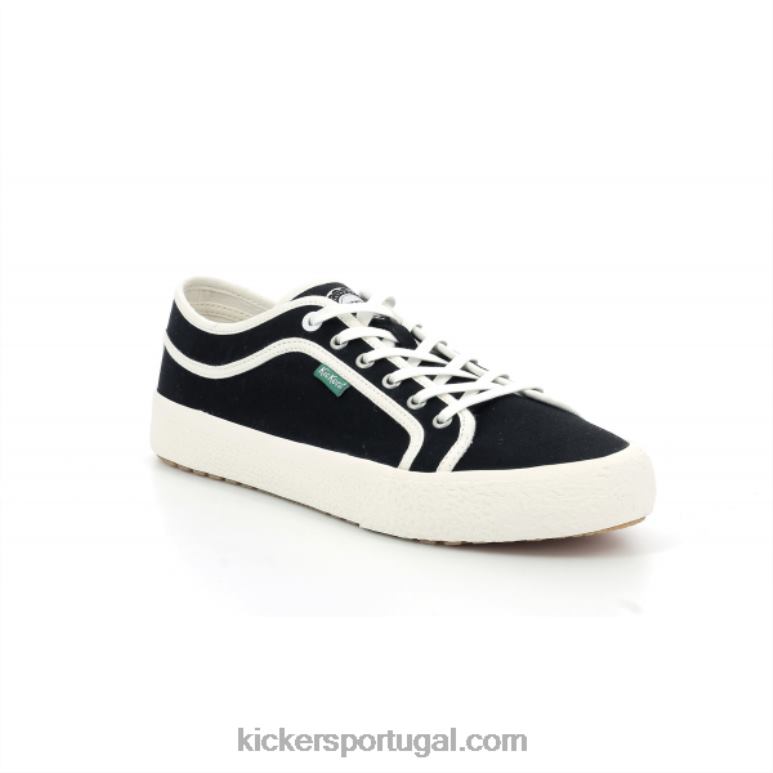 Kickers arveil preto branco V24TH175 mulheres