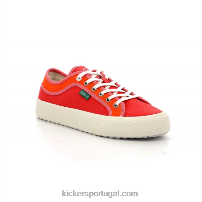 Kickers arveil vermelho laranja V24TH176 mulheres